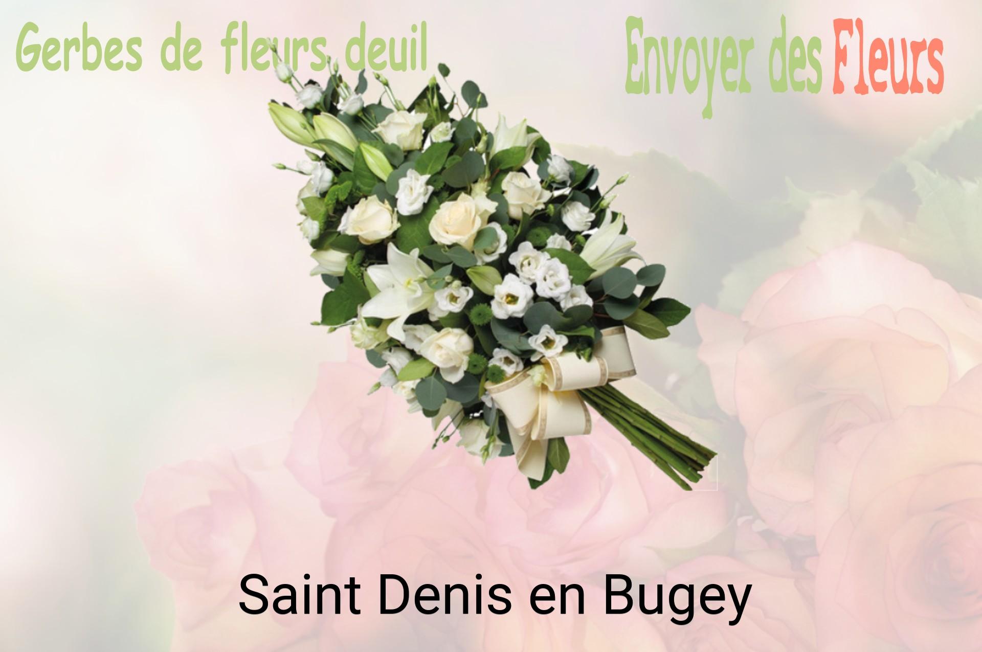 Gerbe de fleurs de deuil livrée à Saint-Denis-en-Bugey